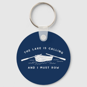 The Lake is Calling And I Must Row, Rowboat Keychain
