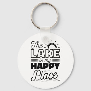 The Lake Is My Happy Place Keychain