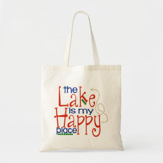 The Lake is My Happy Place Tote Bag