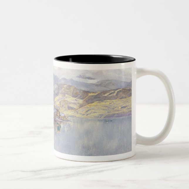 The Lake of Lucerne, Mount Pilatus in the Distance Two-Tone Coffee Mug (Right)