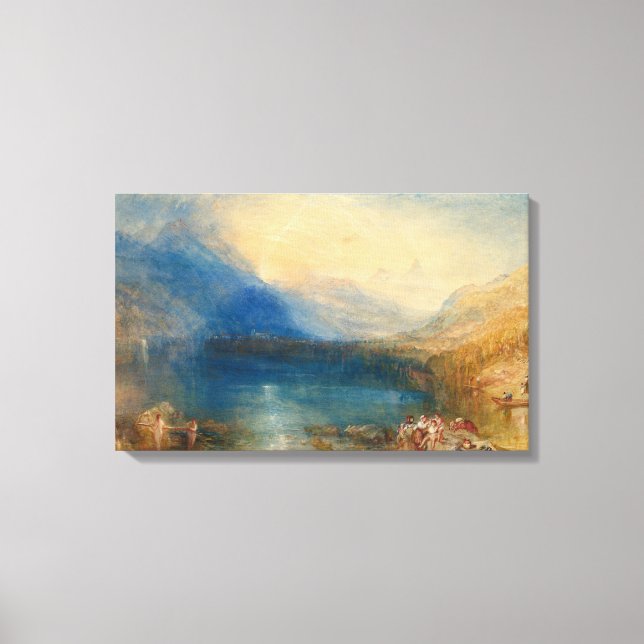 The Lake of Zug Joseph Mallord William Turner Canvas Print (Front)