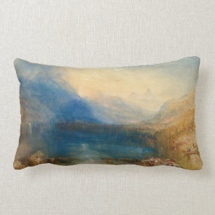 The Lake of Zug Joseph Mallord William Turner Lumbar Pillow
