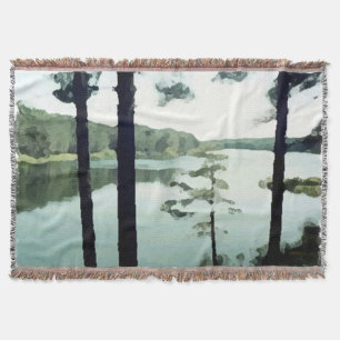 The Lake Throw Blanket