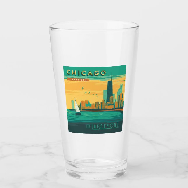 The Lakefront | Chicago, Illinois Glass (Front)