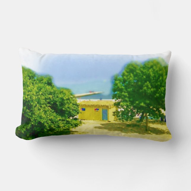 The Lakeshores of Chicago Beach Lumbar Pillow (Front)