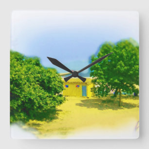 The Lakeshores of Chicago Beach Square Wall Clock