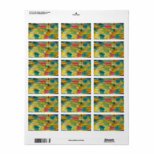 The Lamb, 1920 by Paul Klee Label (Full Sheet)