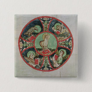 The Lamb of God 2 Inch Square Button