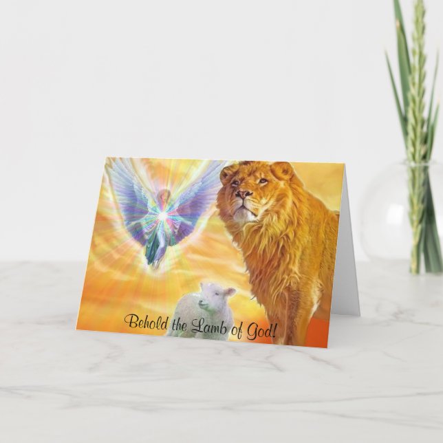 The Lamb of God! Holiday Card (Front)