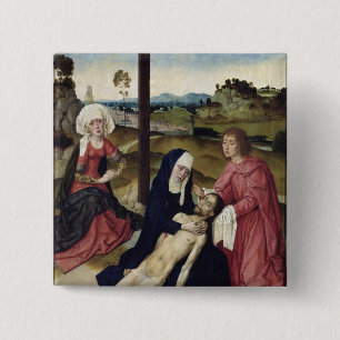 The Lamentation, c.1455-60 2 Inch Square Button