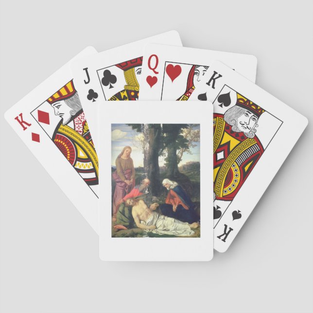 The Lamentation of the Dead Christ Playing Cards (Back)
