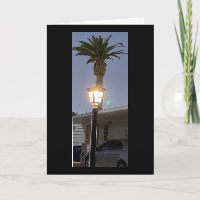 The Lamp And The Palm Tree 🌴  Card (Front)