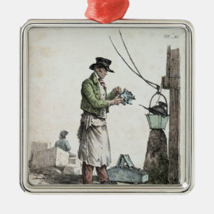 The Lamplighter Metal Ornament