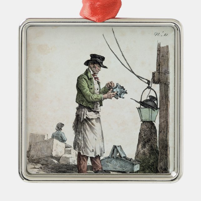 The Lamplighter Metal Ornament (Front)