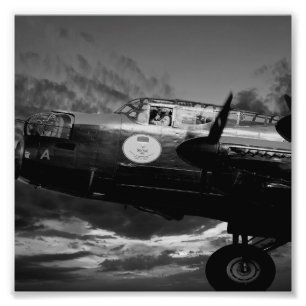 The Lancaster In Mono Photo Print