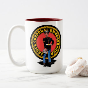 The "Lance Corporal Underground" Two-Tone Coffee Mug