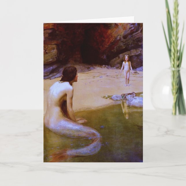 THE LAND BABY (mermaid) ~ Card (Front)