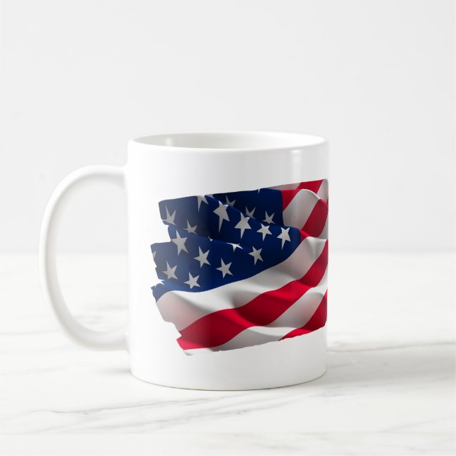 the land of liberty coffee mug (Left)