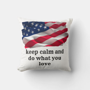 the land of liberty throw pillow