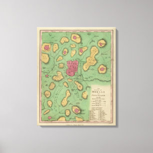 The Land Of Moriah Or Jerusalem Canvas Print