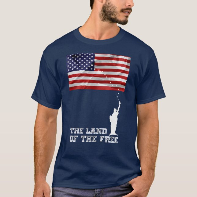 The land of the free American patriot T-Shirt (Front)