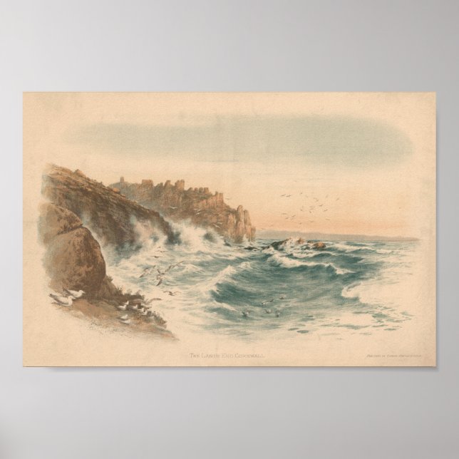 The Land’s End. Cornwall  Poster (Front)