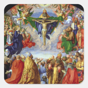 The Landauer Altarpiece, All Saints Day, 1511 Square Sticker