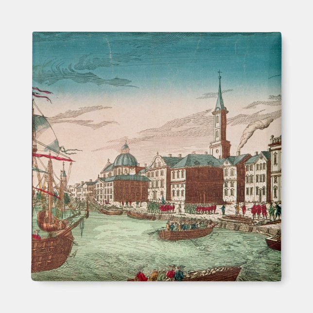 The Landing of English Troops at New York Magnet (Front)