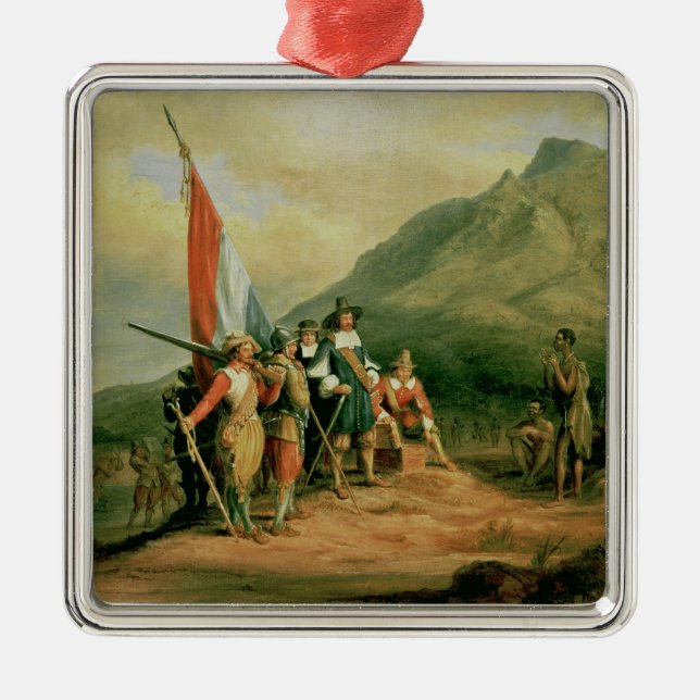 The Landing of Jan van Riebeeck Metal Ornament (Front)