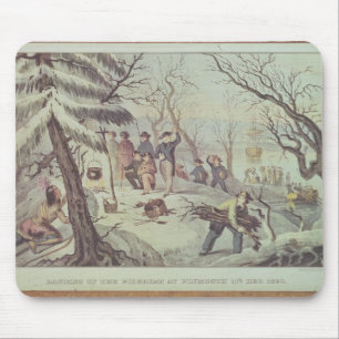 The Landing of the Pilgrims at Plymouth Mouse Pad