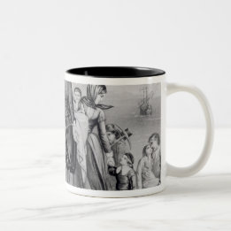 The Landing of the Pilgrims Two-Tone Coffee Mug