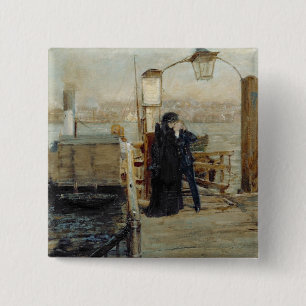 The Landing Stage 2 Inch Square Button