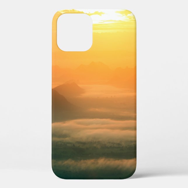 The landscape photo,  beautiful sea fog in morning Case-Mate iPhone case (Back)