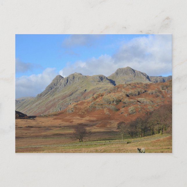 The Langdale Pikes, English Lake District Postcard (Front)