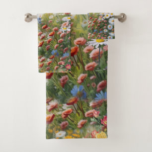 The Language of Flowers Bath Towel Set