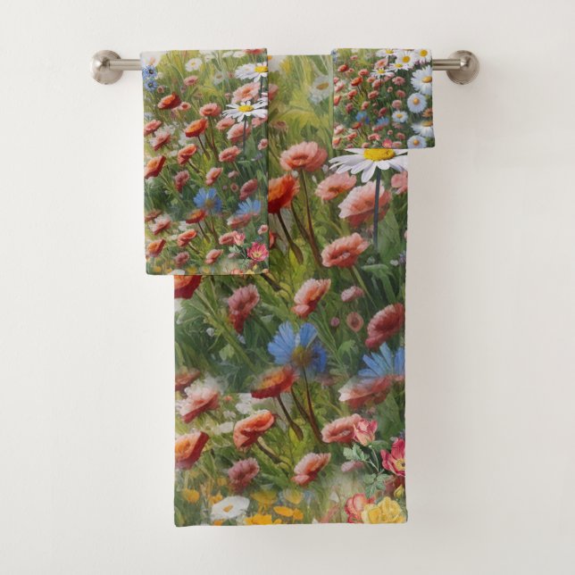 The Language of Flowers Bath Towel Set (Insitu)