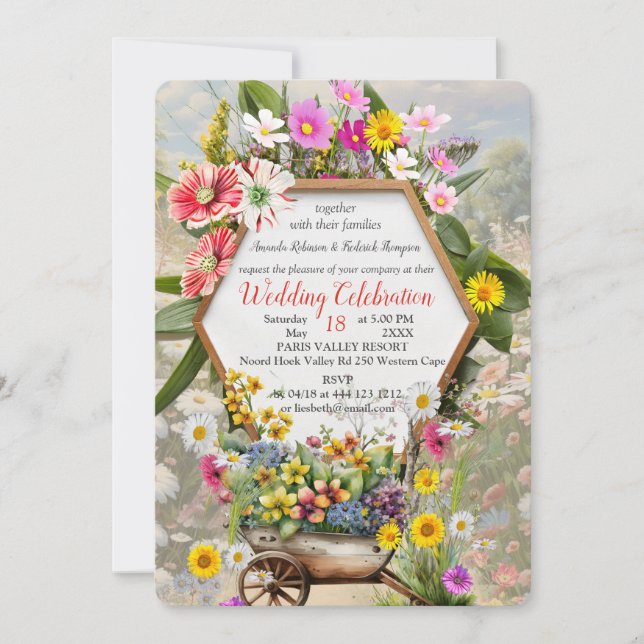 The Language of Flowers Invitation (Front)