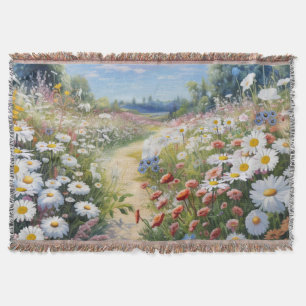 the Language of Flowers Throw Blanket