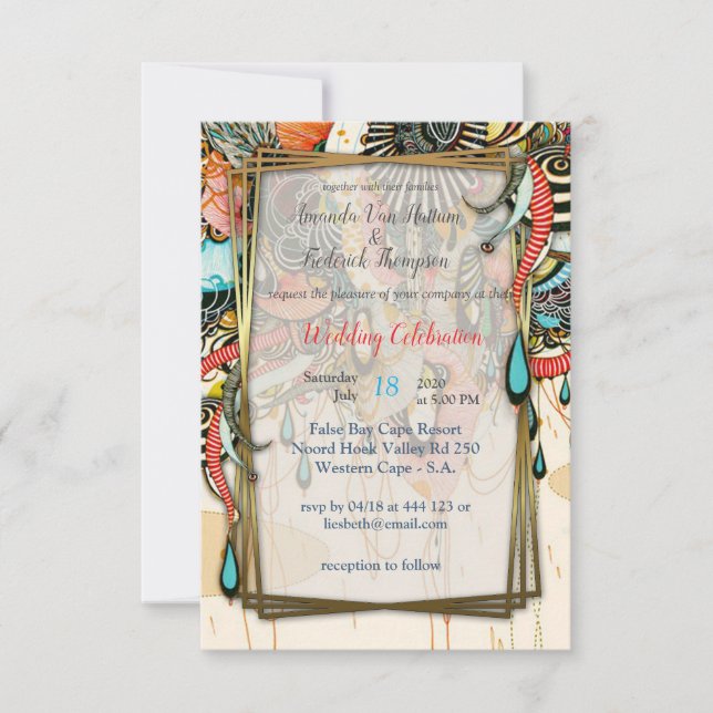 The Language of Light - Doodling Art Thank You Card (Front)