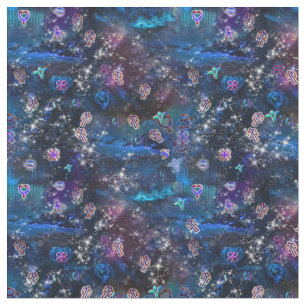 The Language of Light symbols Fabric