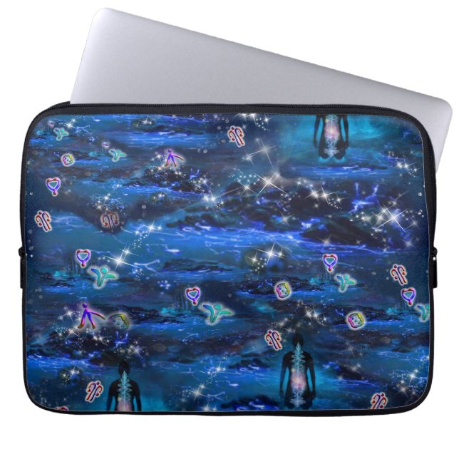 The Language of Light Symbols Laptop Sleeve (Front)