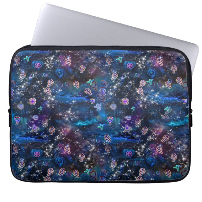 The Language of Light Symbols Laptop Sleeve (Front)
