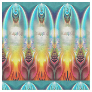 The Language of Light Vibrations Wallpaper roll Fabric
