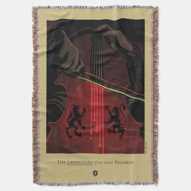 The Lannisters Send Their Regards Throw Blanket (Front Vertical)