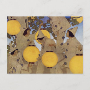 The Lantern Bearers - Maxfield Parrish Postcard