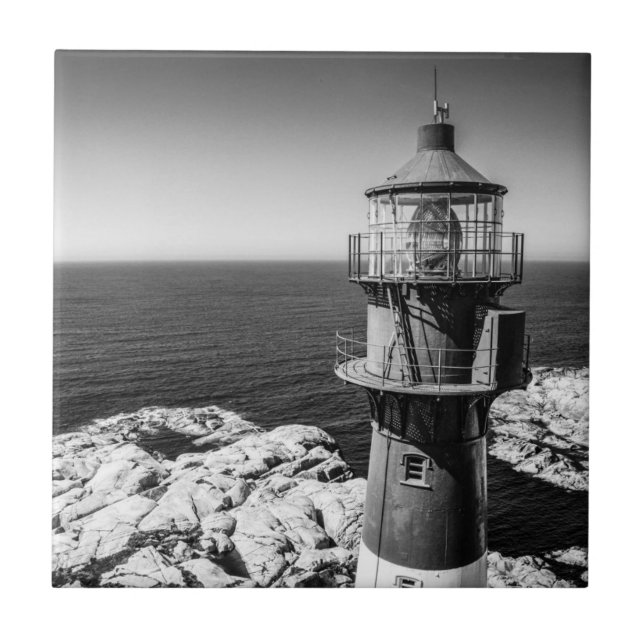 The Lantern Room of a Lighthouse | Bømlo Norway Tile (Front)