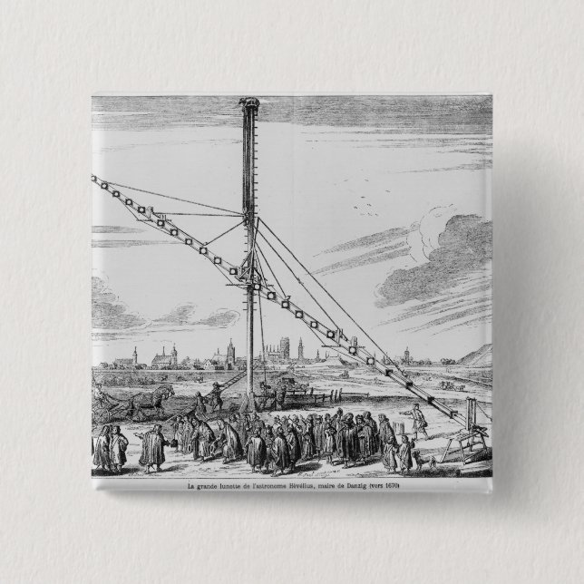 The Large Astronomical Telescope 2 Inch Square Button (Front)