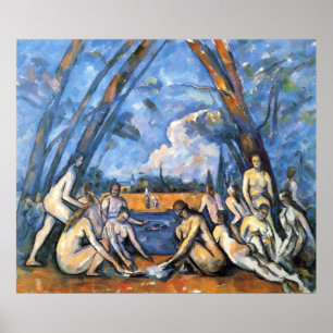 The Large Bathers by Paul Cezanne Poster