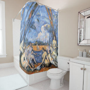 The Large Bathers by Paul Cézanne Shower Curtain