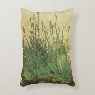 The Large (Great) Piece of Turf by Albrecht Durer Accent Pillow